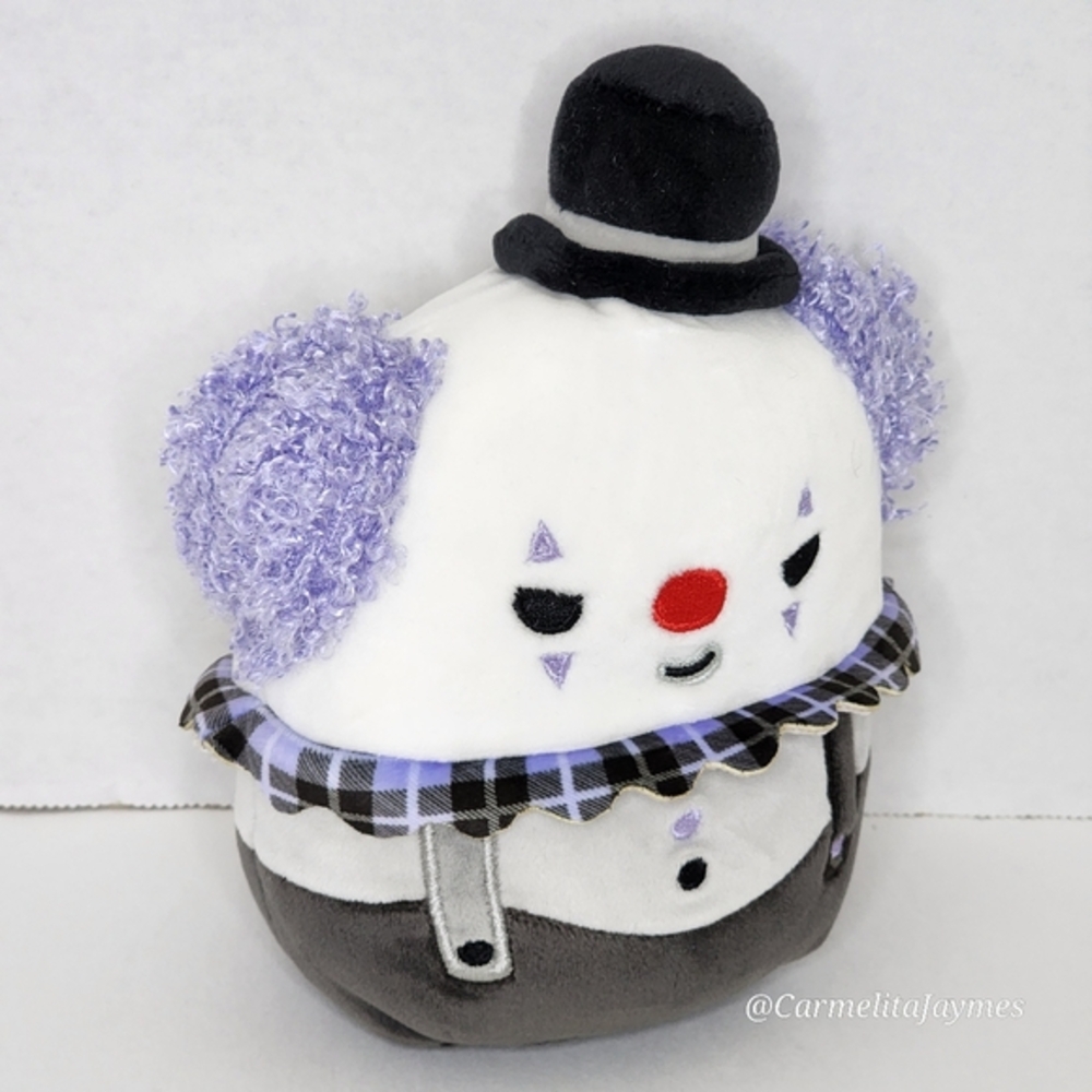 🎃 MS. K 🤡 5" Black & Purple Clown Halloween 2024 Original Squishmallow ☆ NWT ☆ - Picture 6 of 8